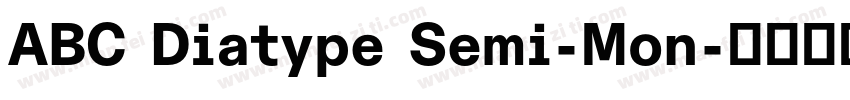 ABC Diatype Semi-Mon字体转换